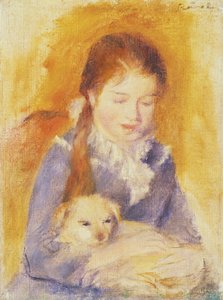 Young Girl with a Dog